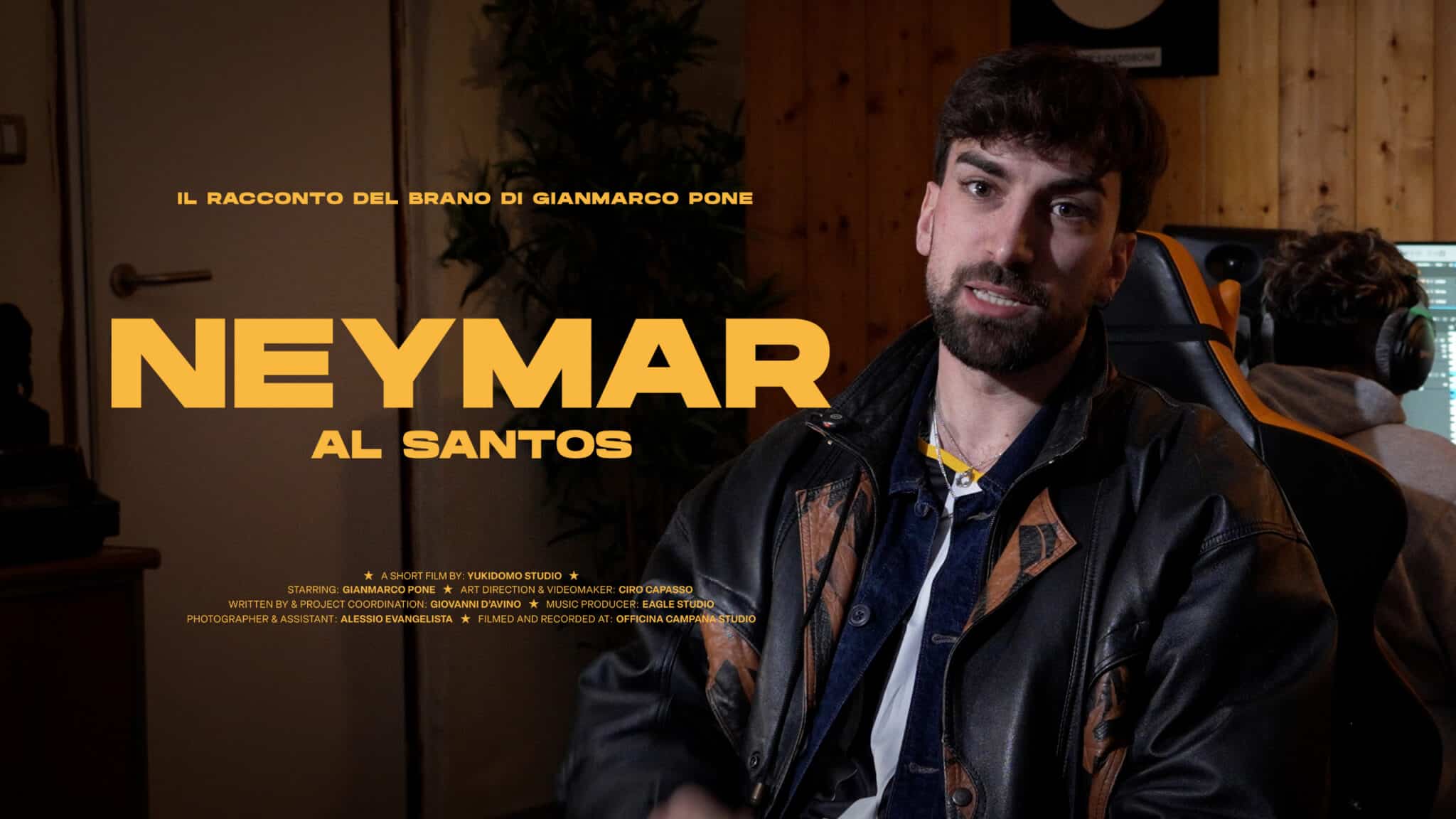 Copertina del documentario di Gianmarco Pone per il brano: "Neymar al Santos"